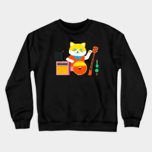Cat's music band Crewneck Sweatshirt